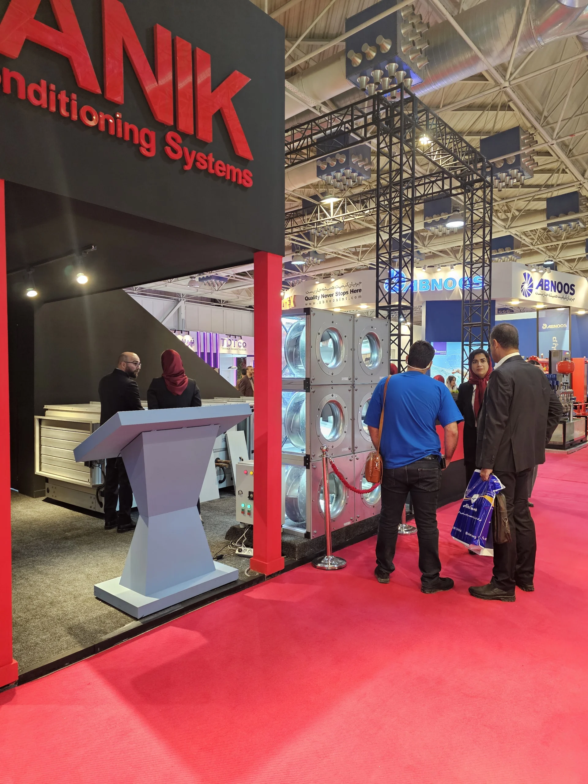 غرفه‌ تهویه توس در سالن شماره 38، غرفه C03